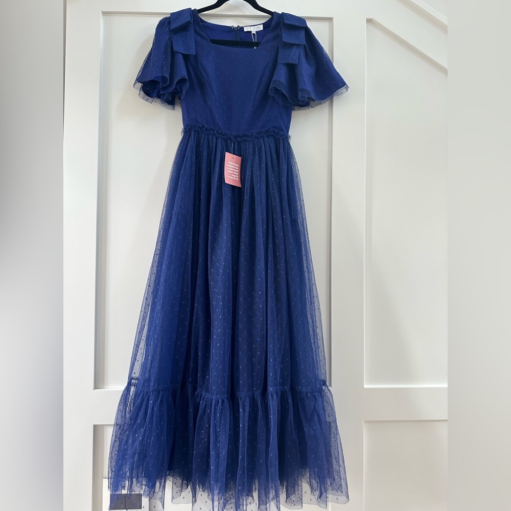 Ivy City Co Heather Cobalt Blue Dress - XS (2)